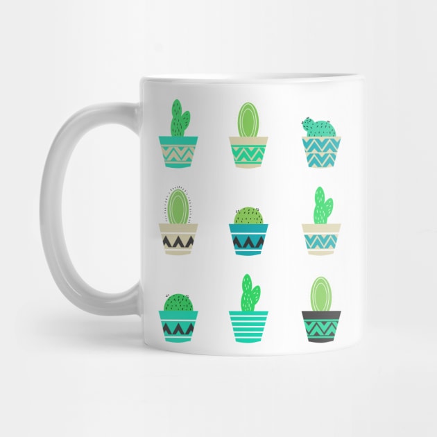 Potted cacti by CocoDes